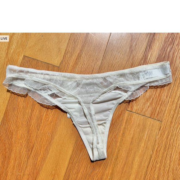NWT PRINCESS TAM TAM Cream Lace Thong, XXXS-NWT - Picture 4 of 4